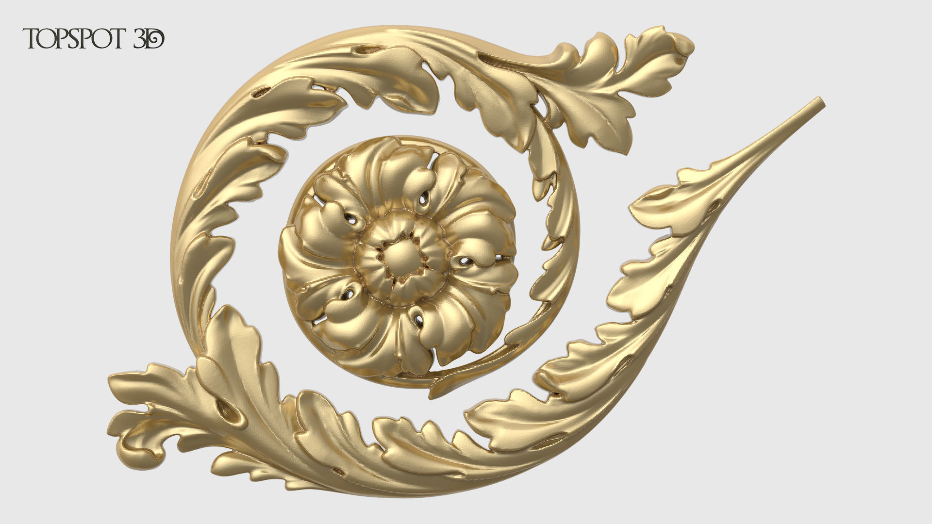 Frieze Acanthus Set 3D print model_13