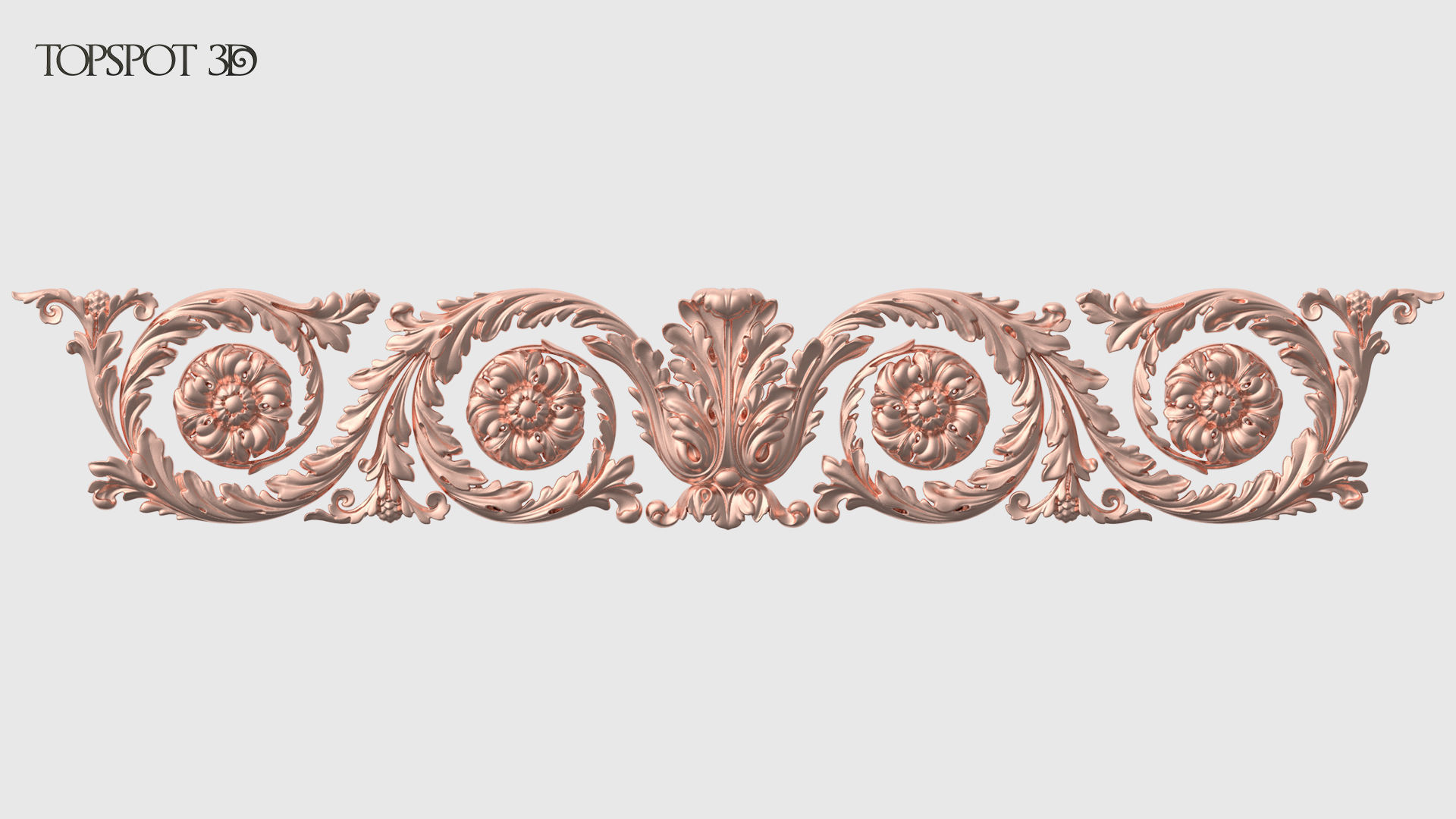 Frieze Acanthus Set 3D print model_27