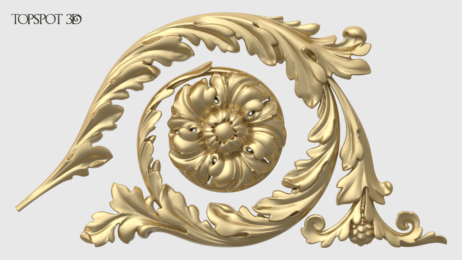 Frieze Acanthus Set 3D print model_21