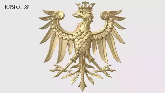 Relief Geraldic Eagle