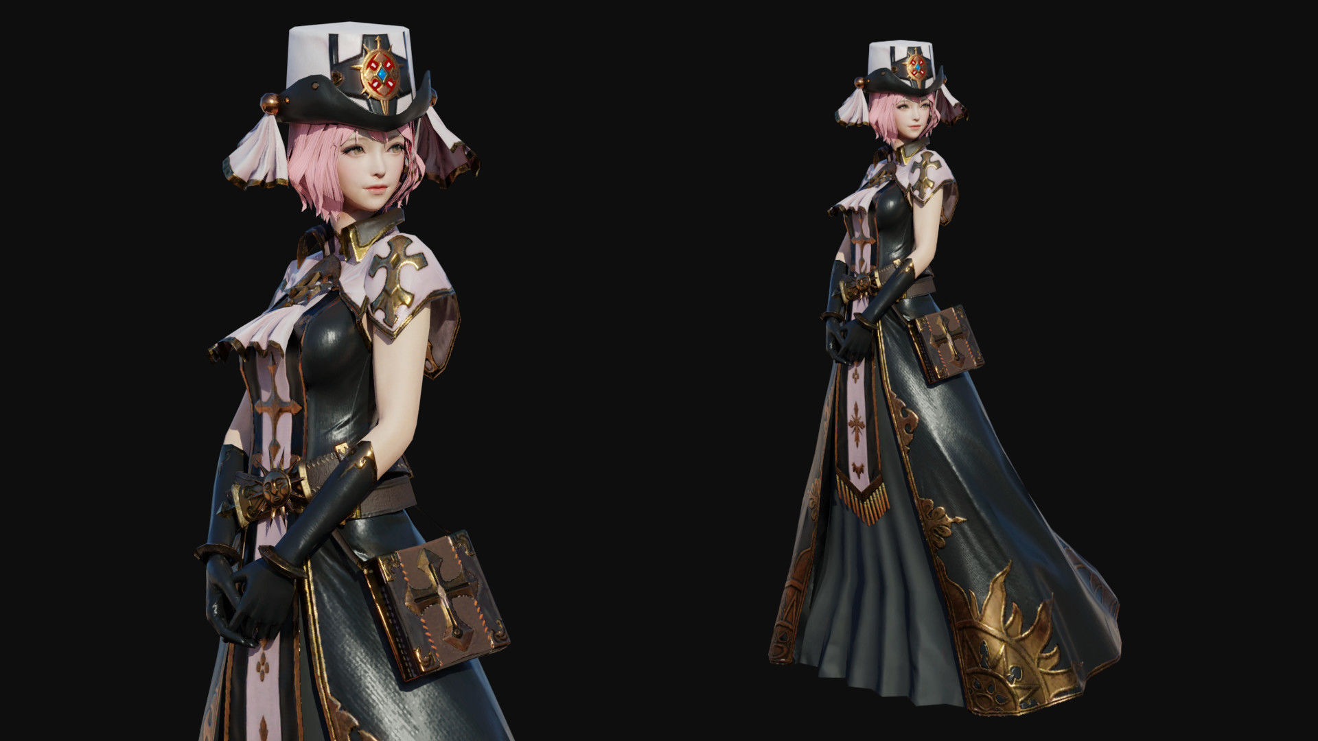 Sophia Girl Low-poly 3D model_1