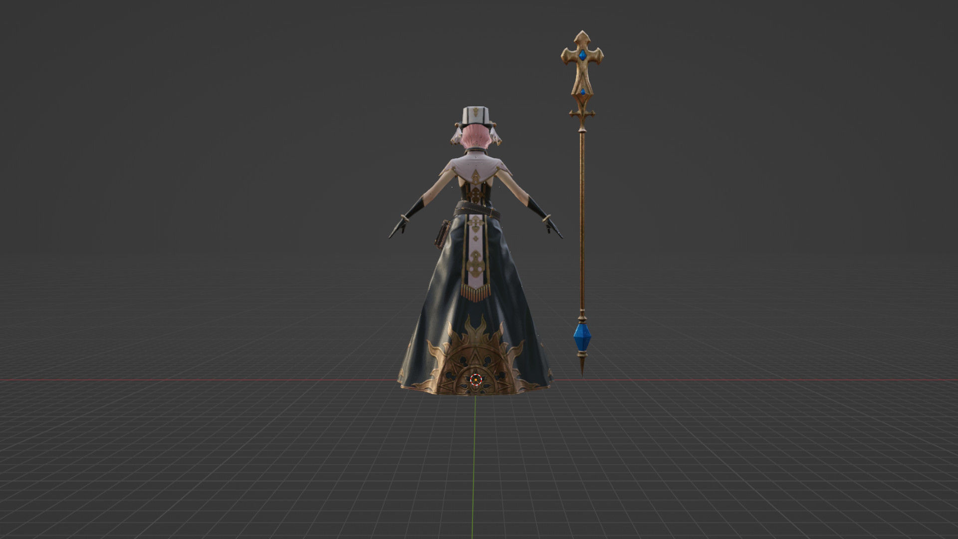 Sophia Girl Low-poly 3D model_3