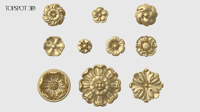 Rosette Pack 3D print model