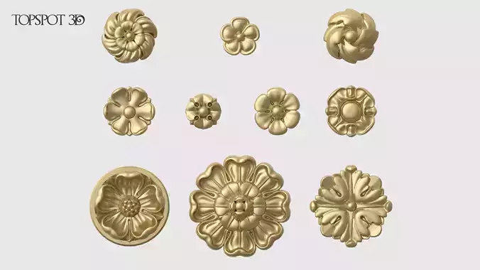 Rosette Pack 3D print model
