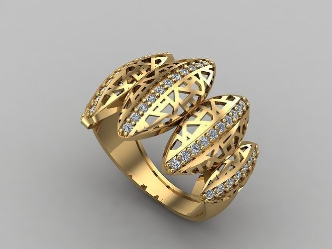 Women Rings 3DM Render Files Machine Ready 6 3D print model