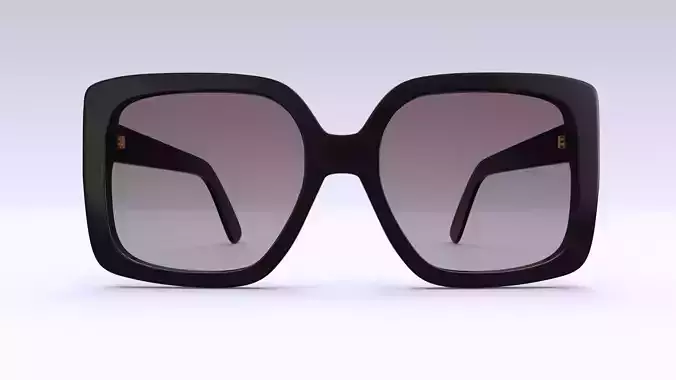 Dezi sunglasses square black for womens