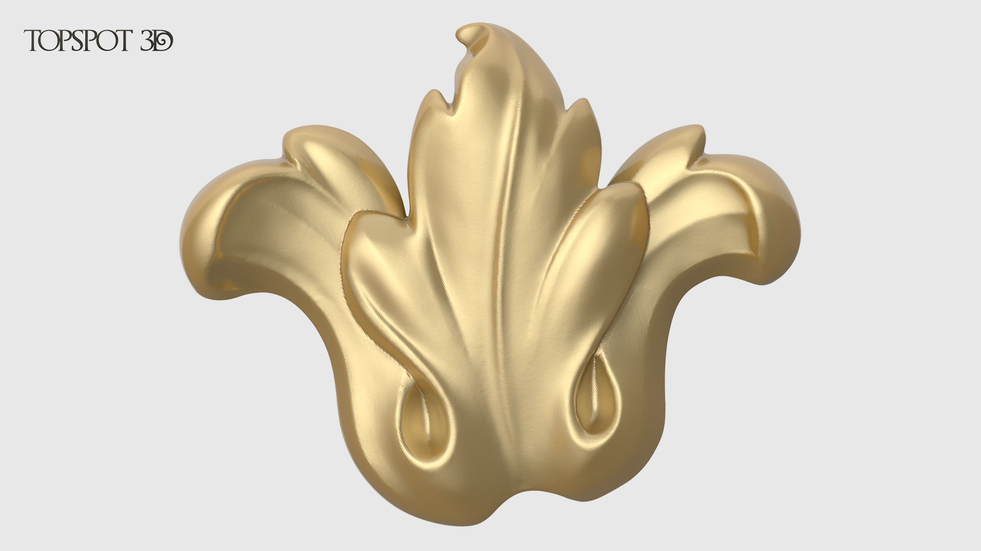 Garland Acanthus Leaf Set 3D print model_12
