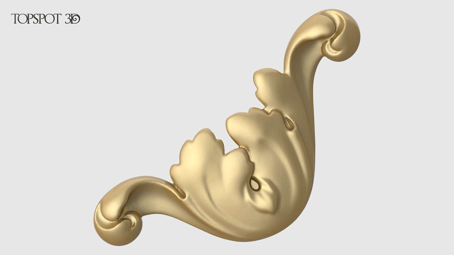 Garland Acanthus Leaf Set 3D print model_11