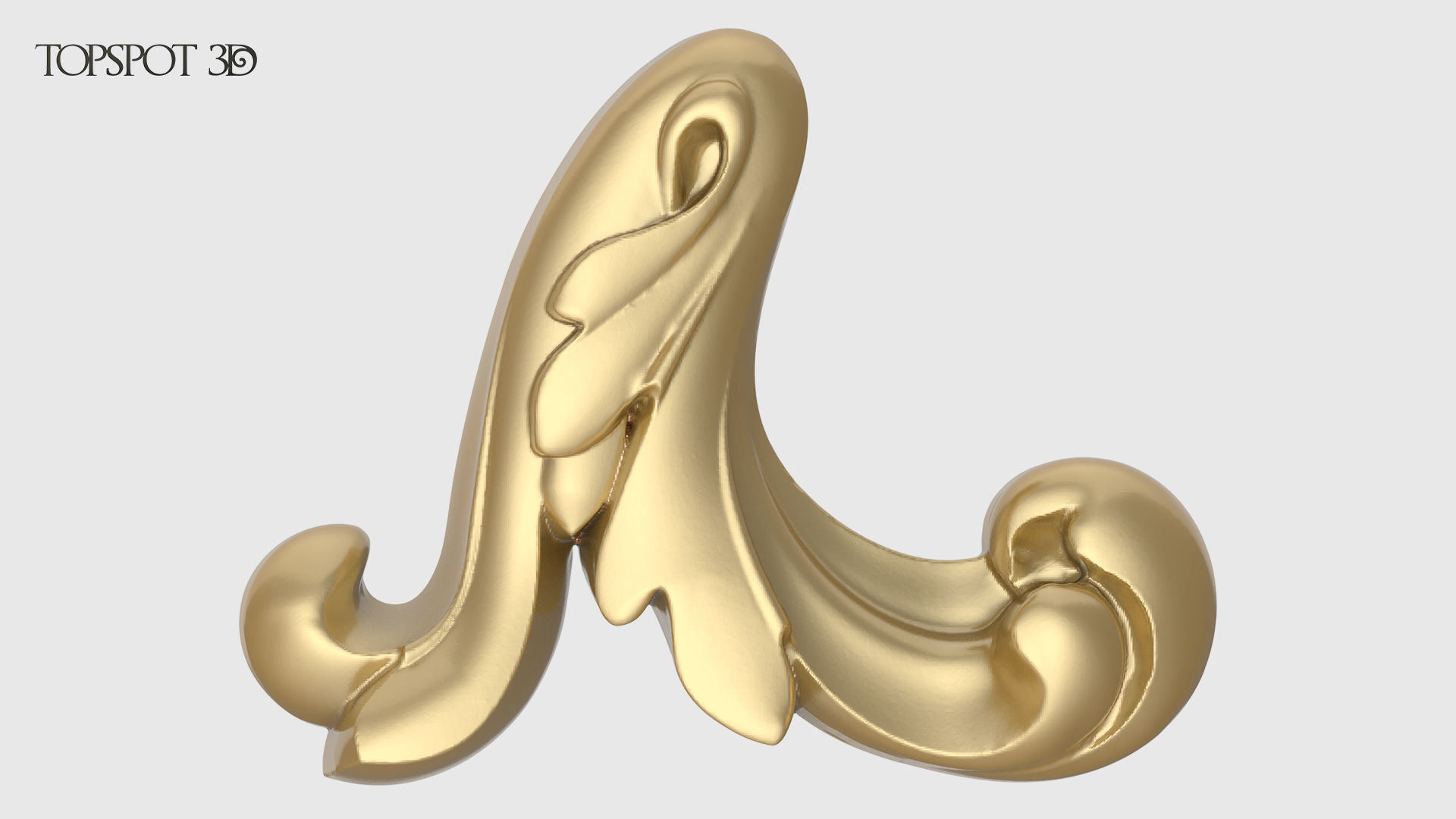 Garland Acanthus Leaf Set 3D print model_13