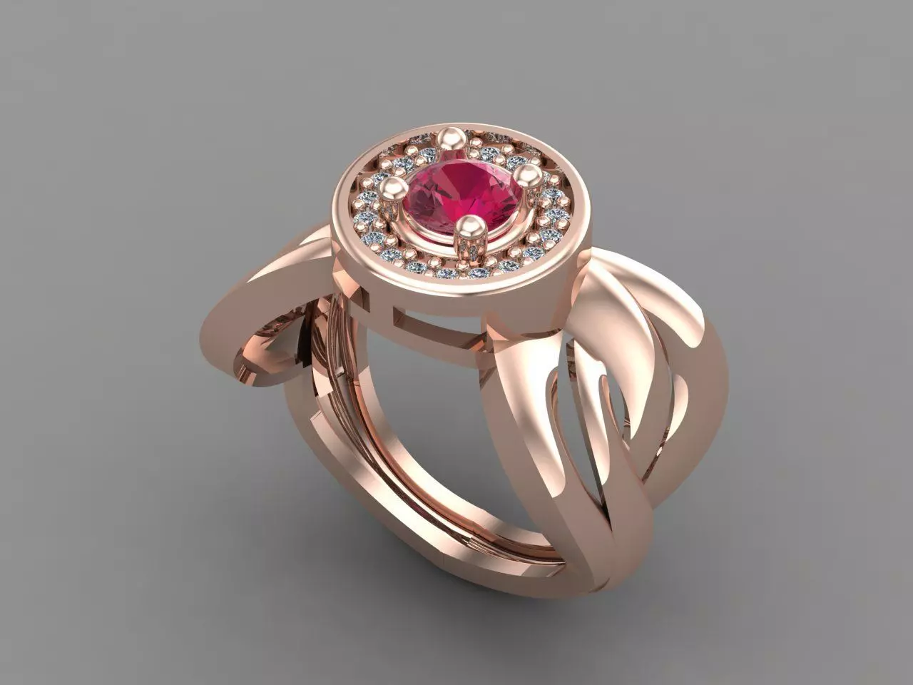 Women Rings 3DM Render Files Machine Ready 56 3D print model