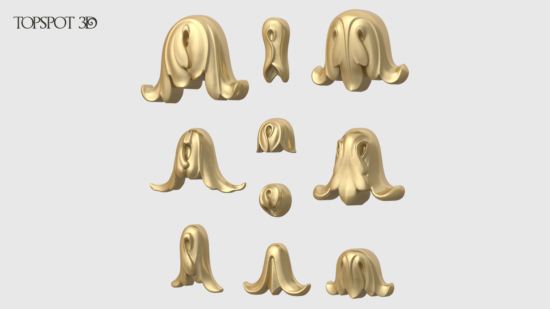 Garland Leaves Collection 3D print model_1