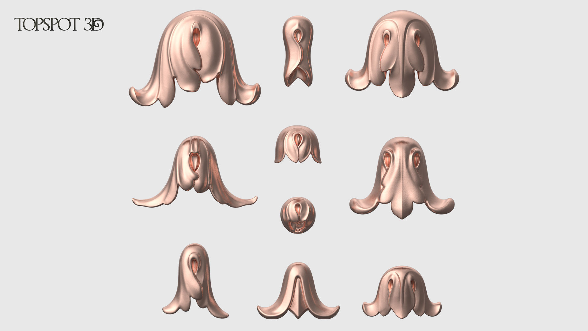 Garland Leaves Collection 3D print model_20