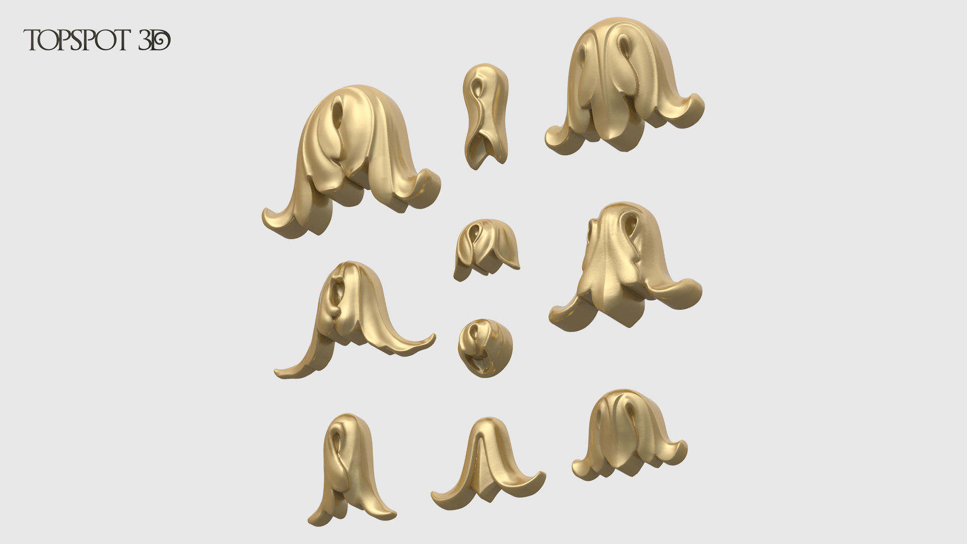 Garland Leaves Collection 3D print model_5