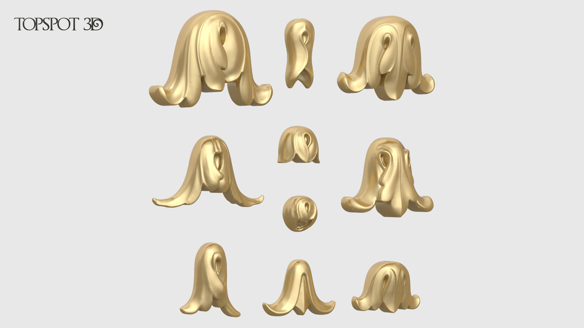 Garland Leaves Collection 3D print model_2