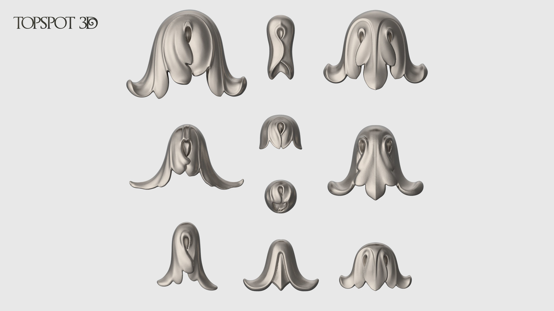 Garland Leaves Collection 3D print model_19