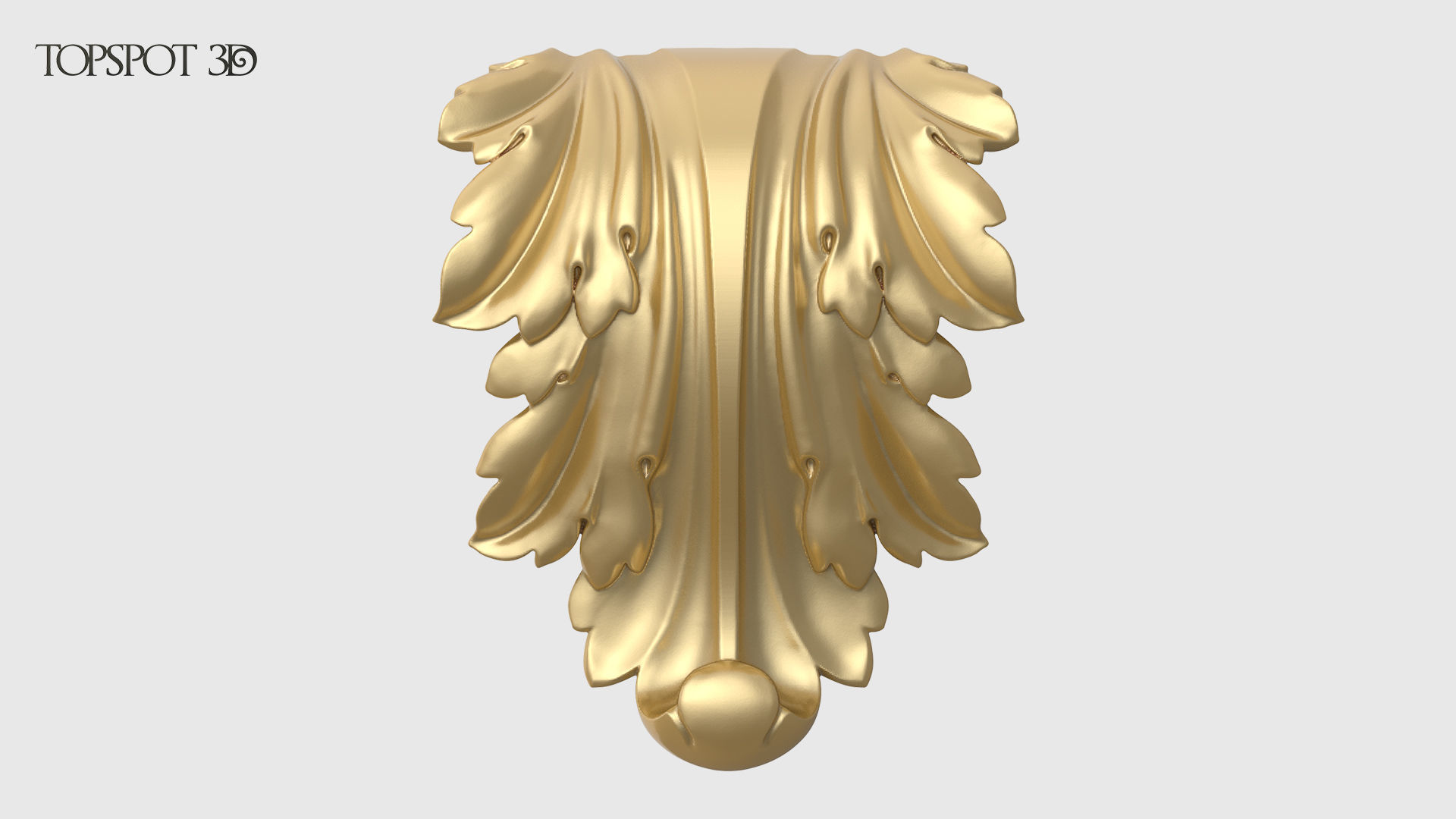 Bracket Leaves Collection 3D print model_11