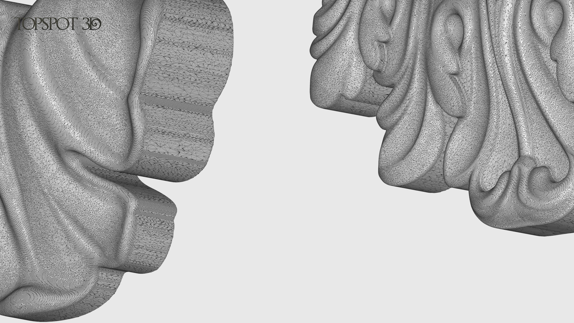 Bracket Leaves Collection 3D print model_34