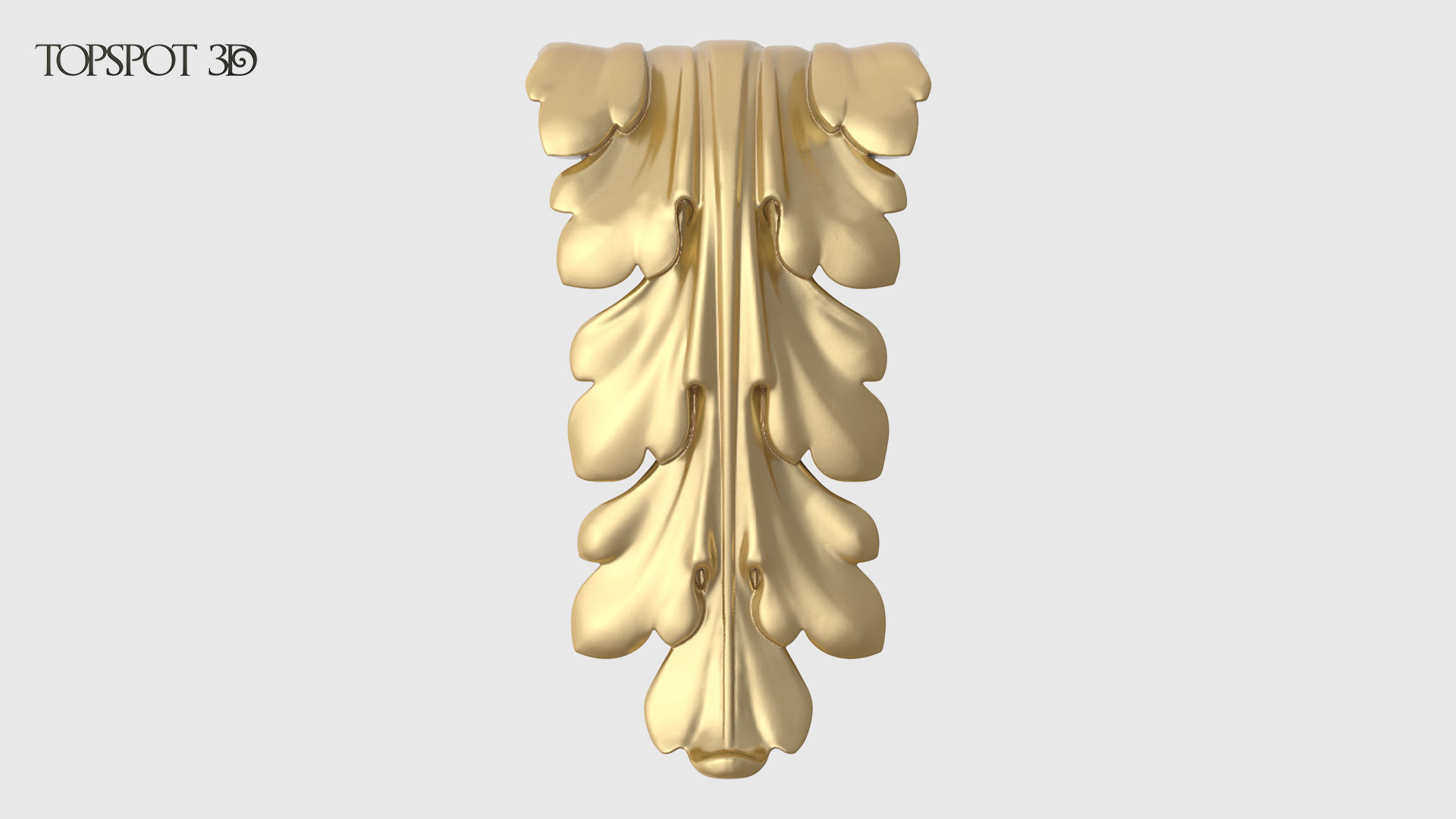 Bracket Leaves Collection 3D print model_9