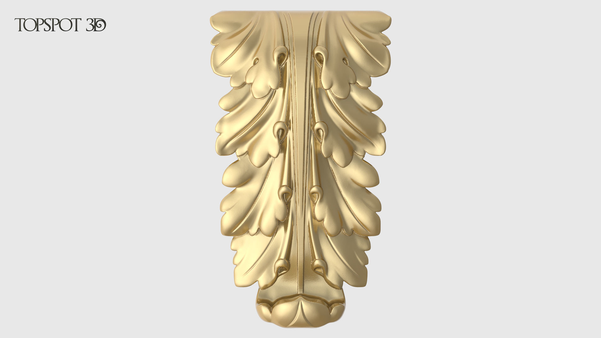 Bracket Leaves Collection 3D print model_7