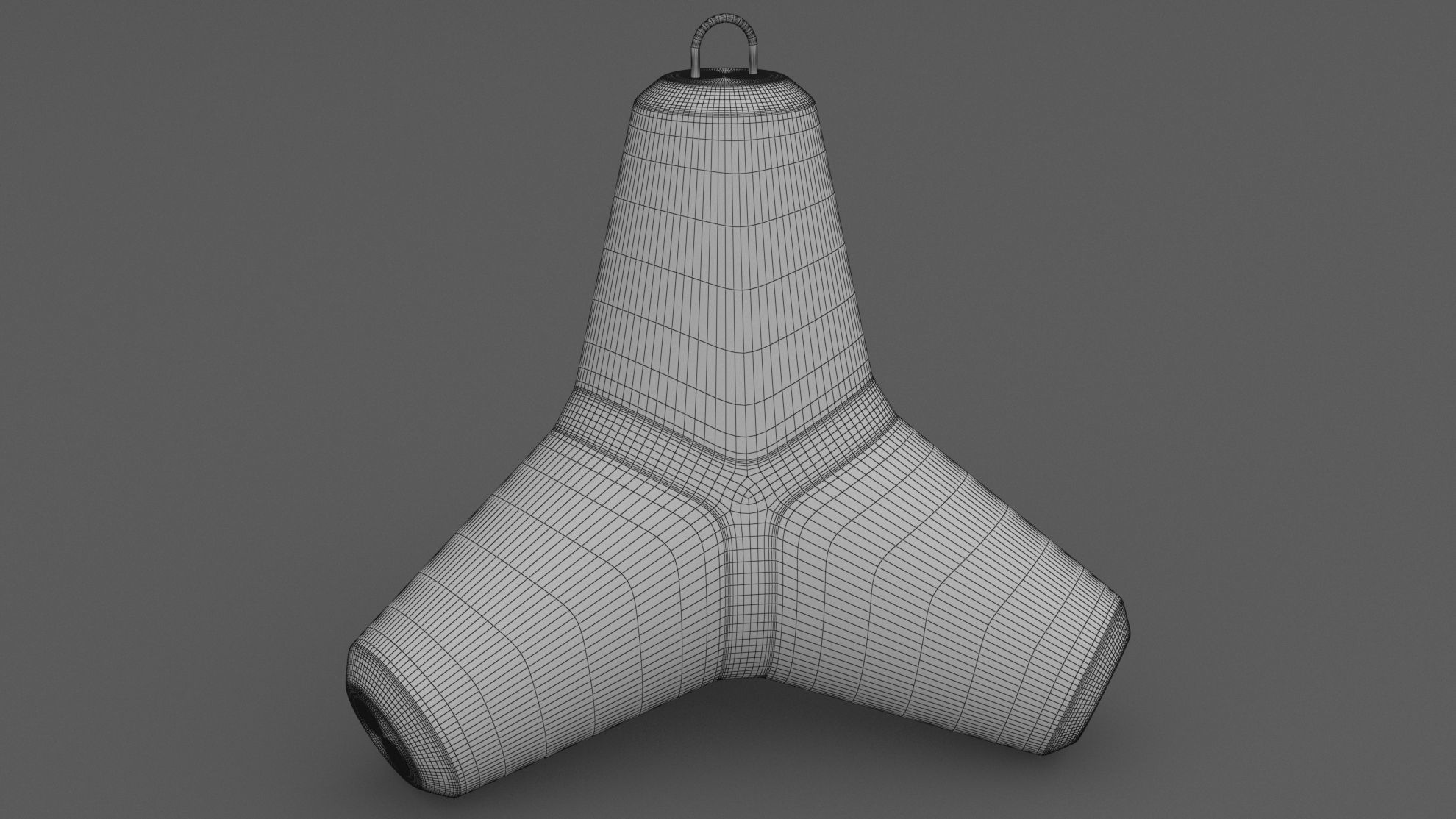 Concrete Tetrapod 3D model_6