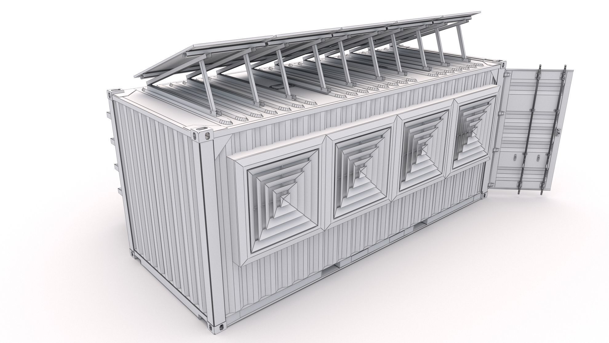 Container data center 3D model_15