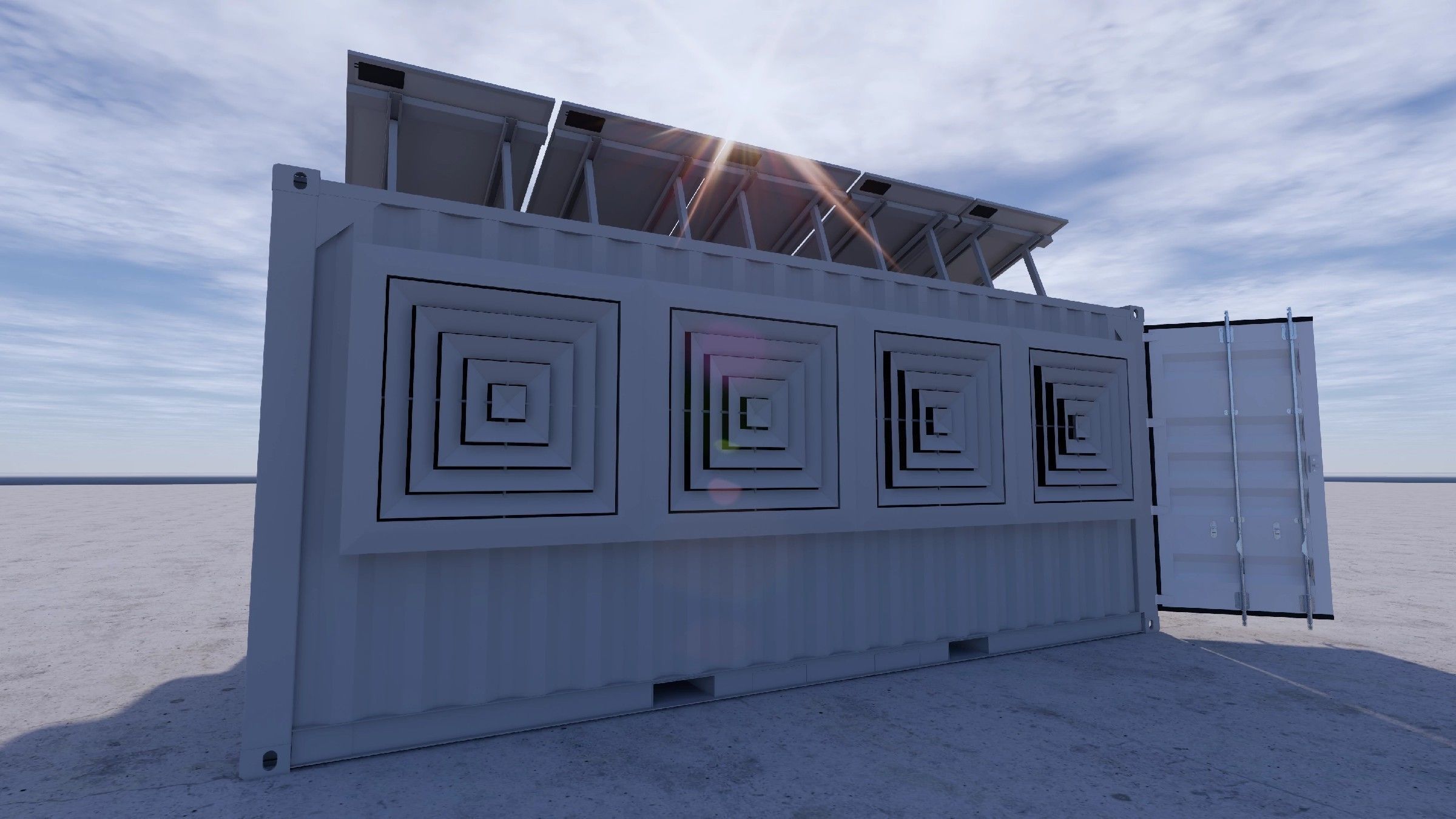 Container data center 3D model_7