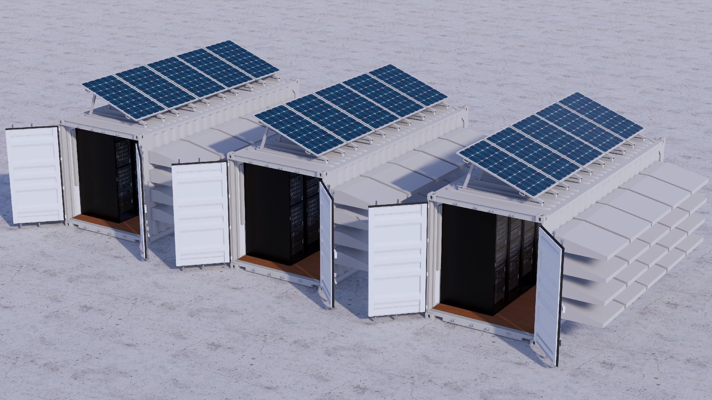 Container data center 3D model_1