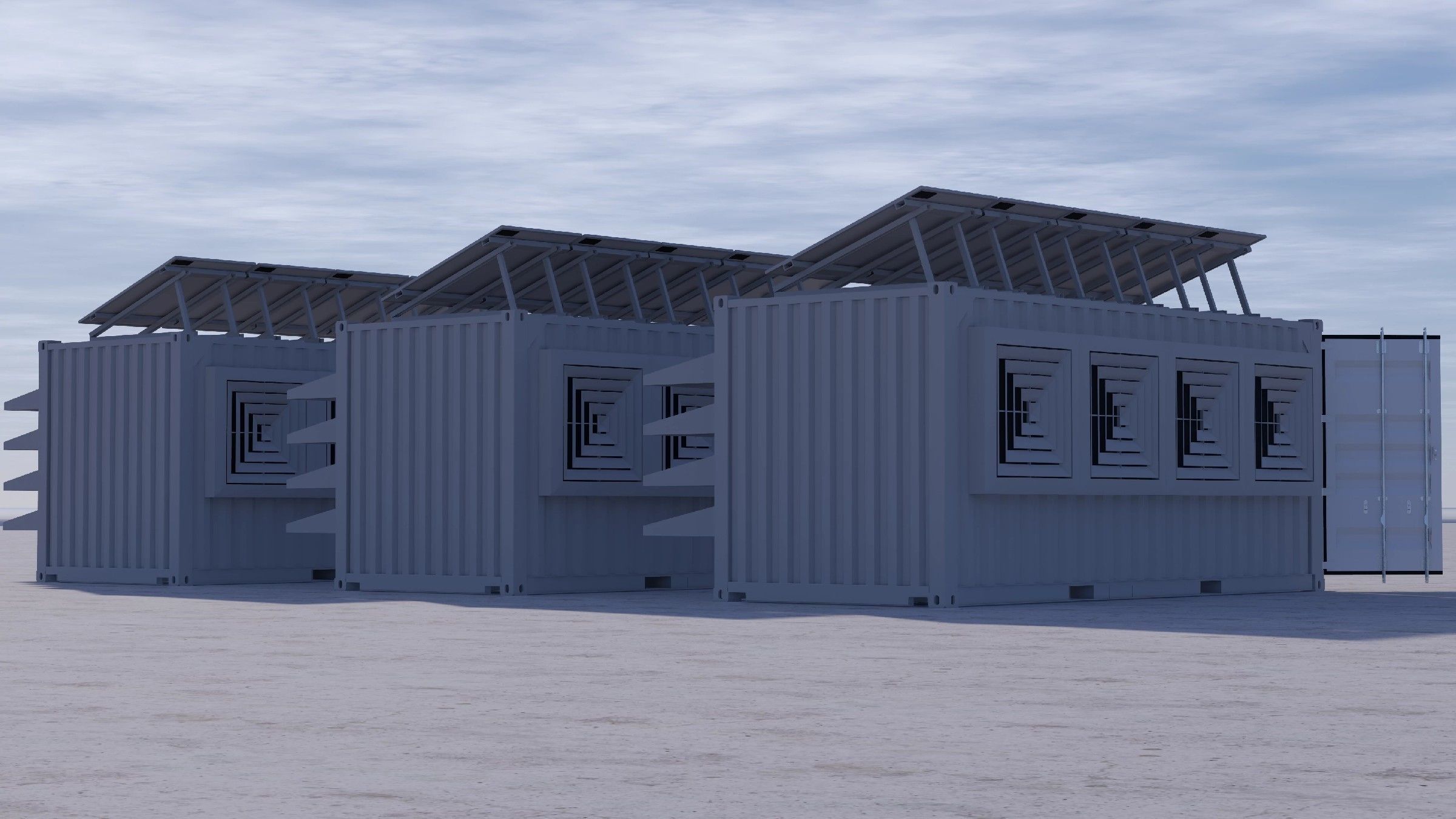 Container data center 3D model_11