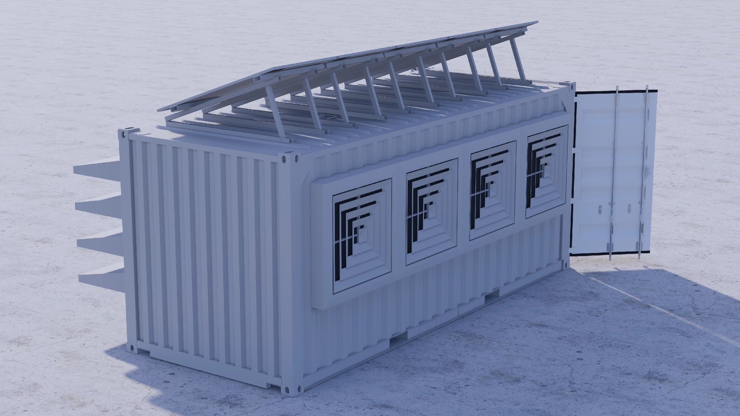 Container data center 3D model_9