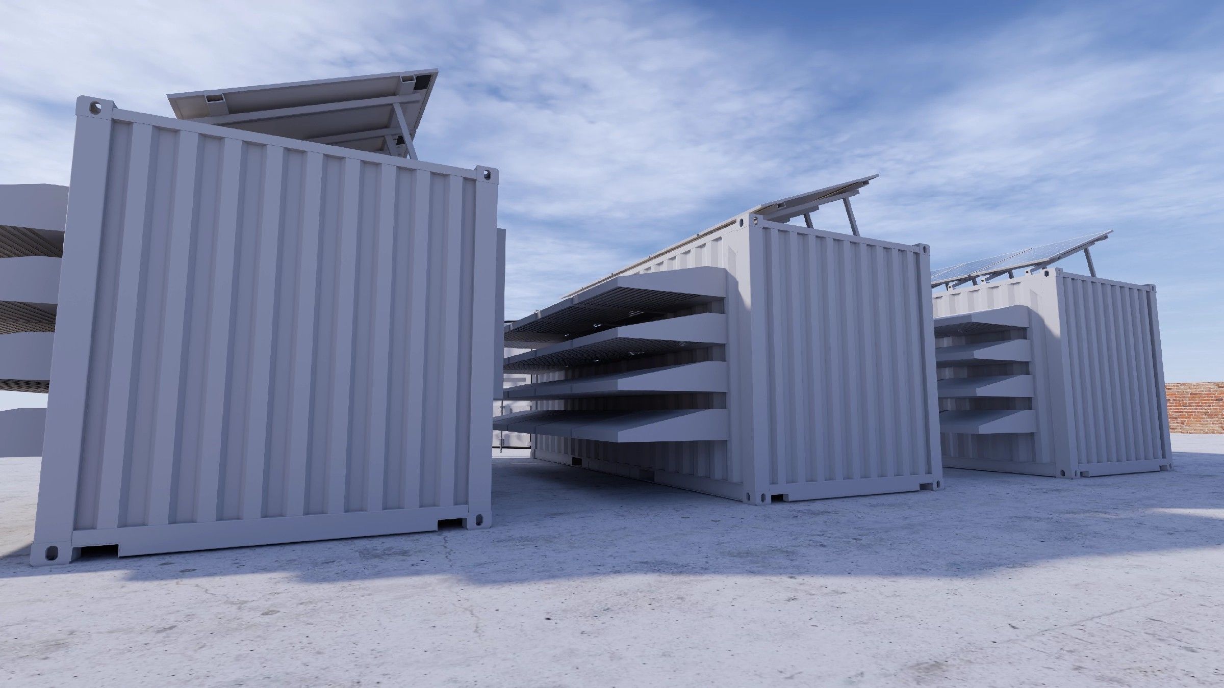 Container data center 3D model_13