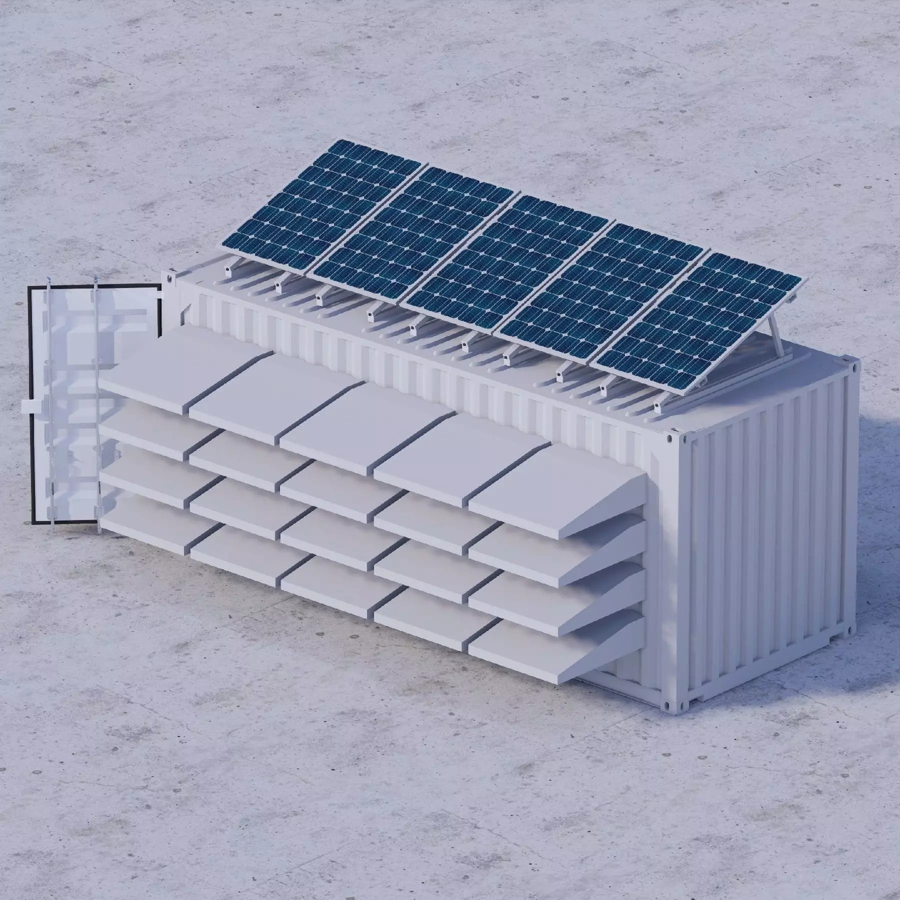 Container data center 3D model_0