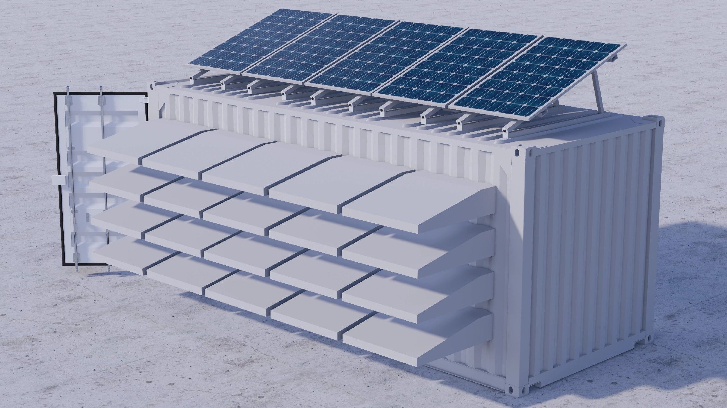 Container data center 3D model_12