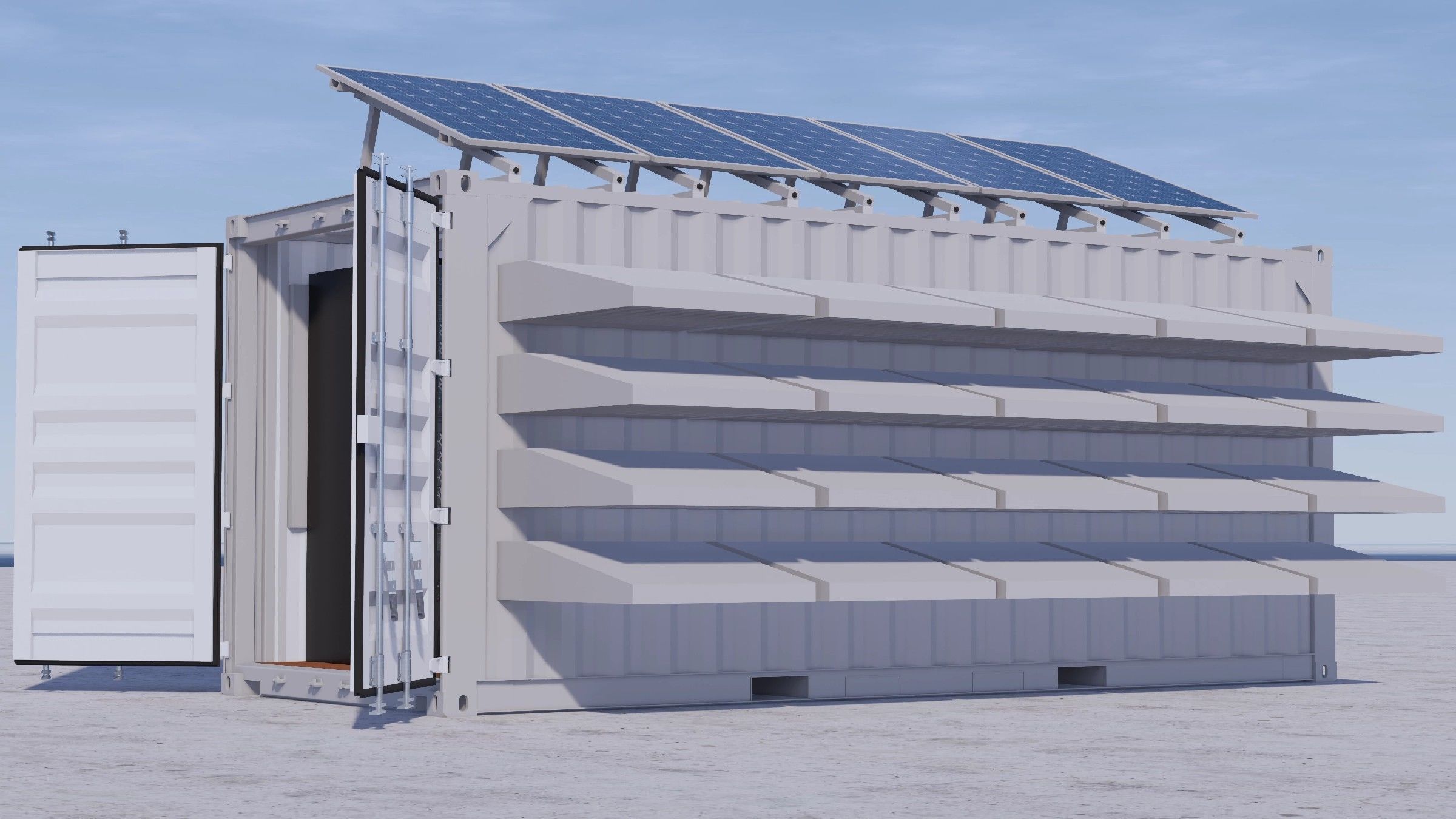 Container data center 3D model_10