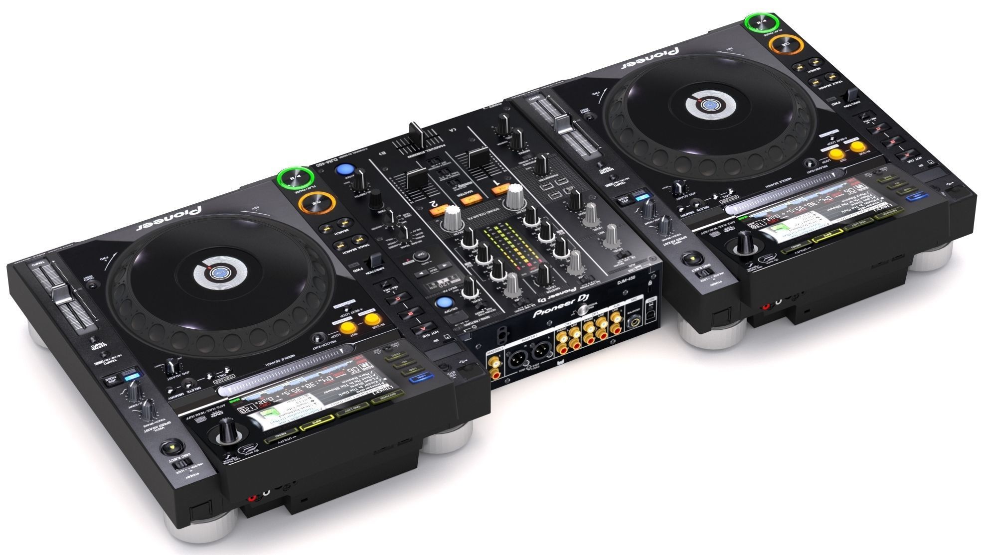 Pioneer dj set 2 3D model_2