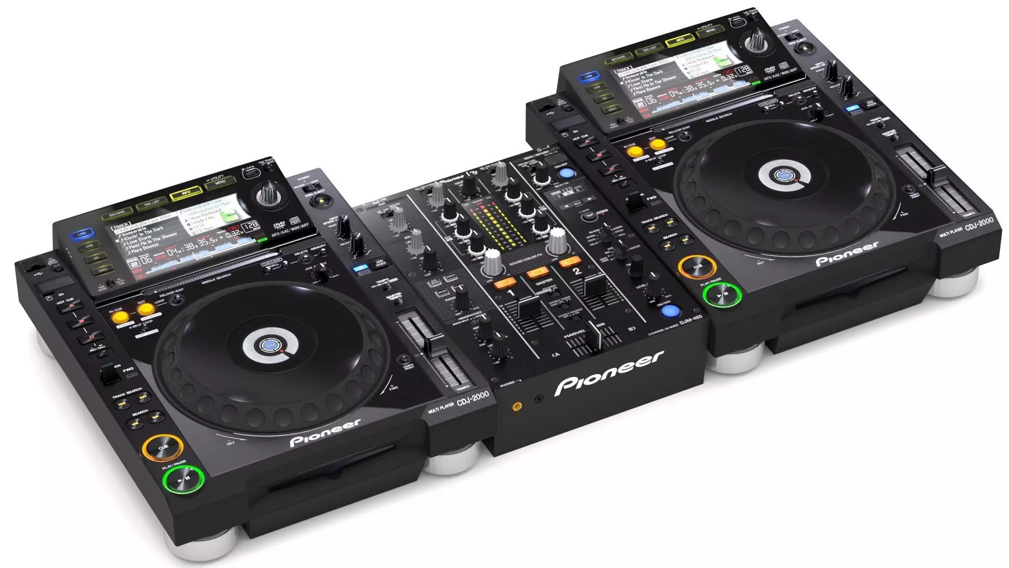 Pioneer dj set 2 3D model_0