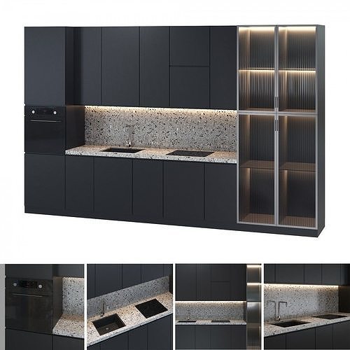 Modern Kitchen 3D model