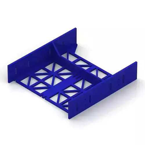Adapter for two laptop hard drives to optical drive 3D print model