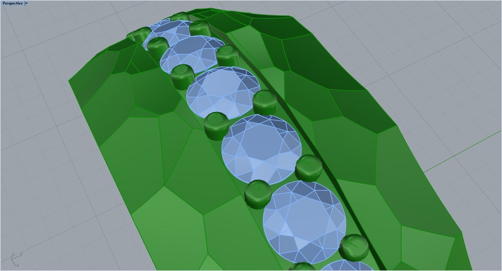 gemstone ring 3D print model_24