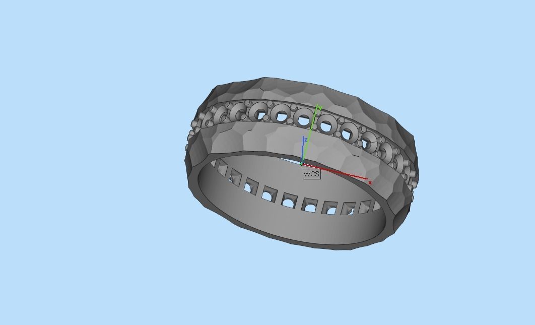 gemstone ring 3D print model_27