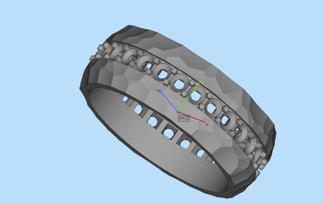 gemstone ring 3D print model_31