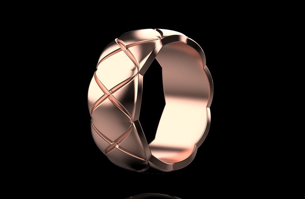 wedding ring 3D print model_14