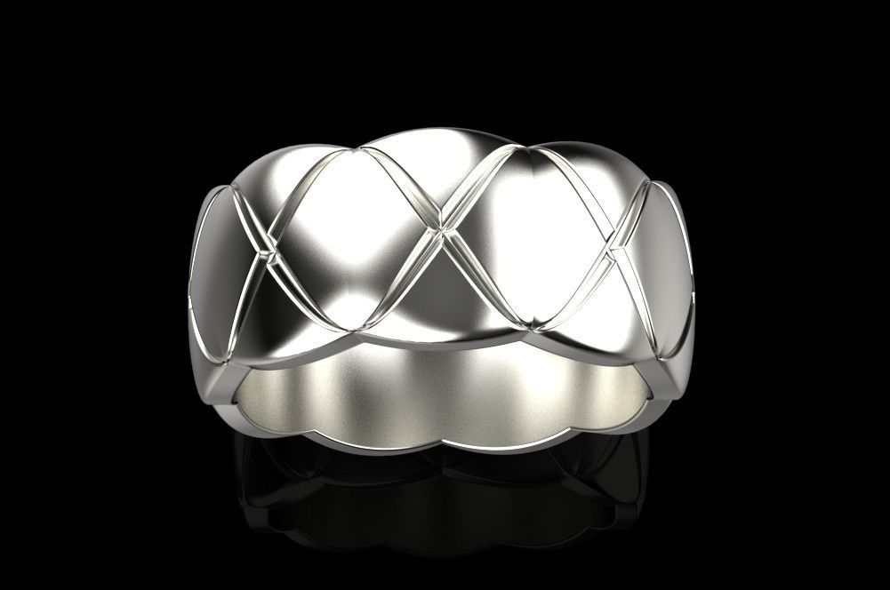 wedding ring 3D print model_12