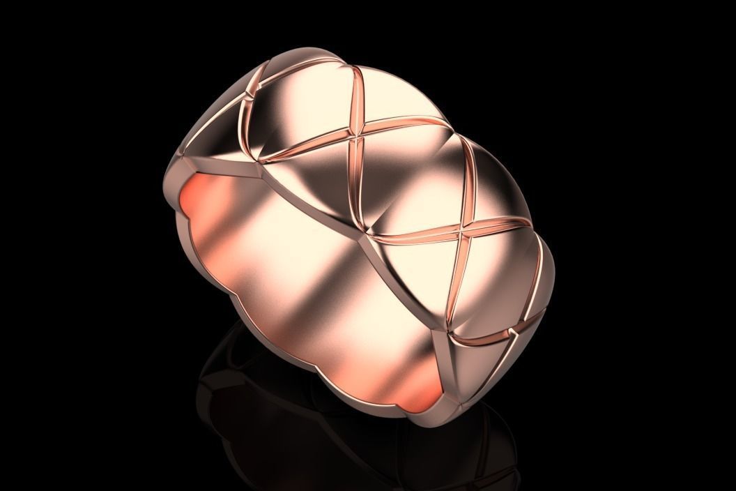 wedding ring 3D print model_13