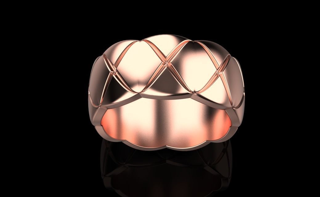 wedding ring 3D print model_15