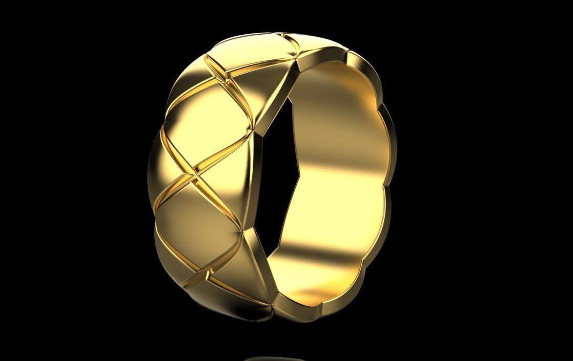 wedding ring 3D print model_5