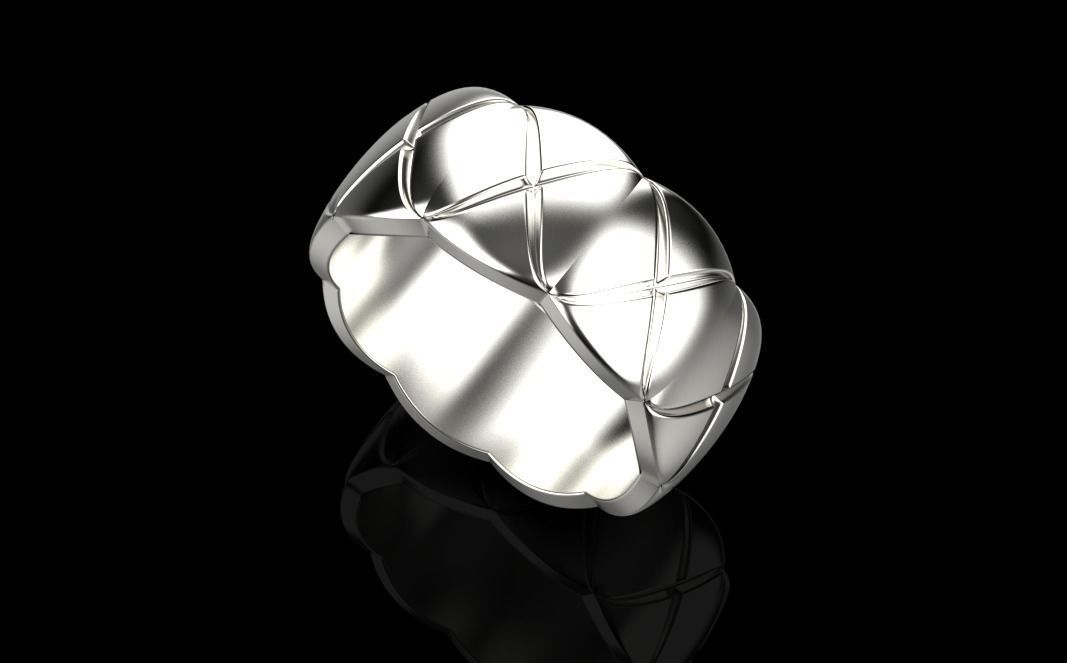 wedding ring 3D print model_10