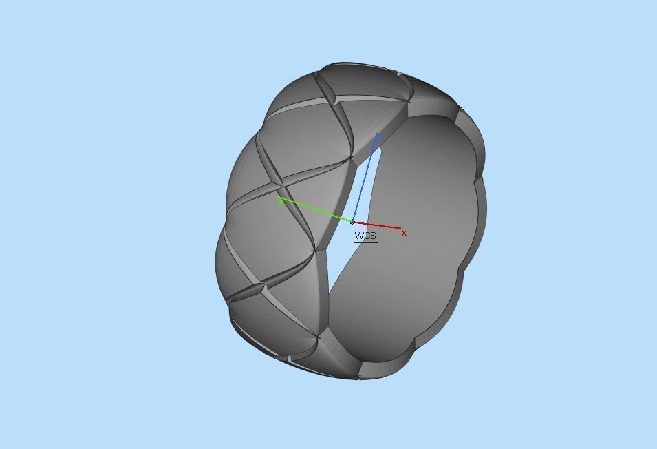 wedding ring 3D print model_23
