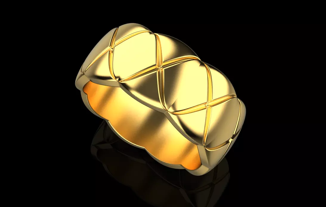 wedding ring 3D print model_0