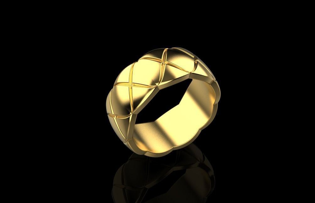 wedding ring 3D print model_9