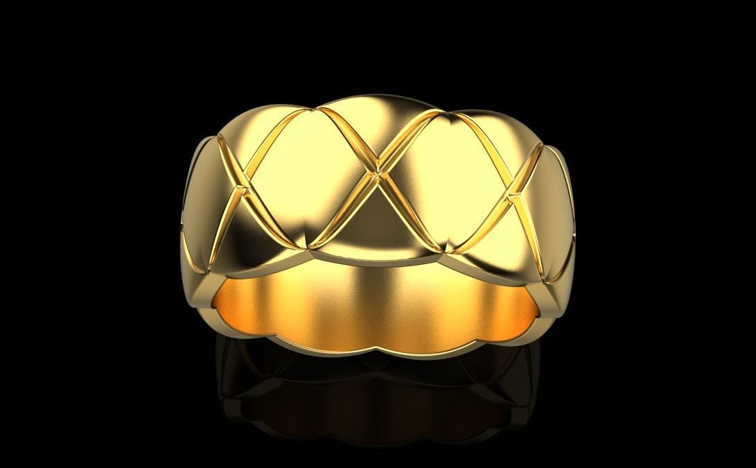 wedding ring 3D print model_6